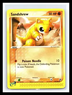 💥 Sandshrew 75/100 EX Sandstorm Rare Pokemon TCG Non Holo 2003 - Image 1