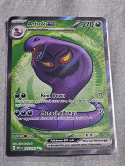 Pokemon TCG - Arbok ex 185/165 Sv: Scarlet & Violet 151 Full Art Holo - NM - Image 1