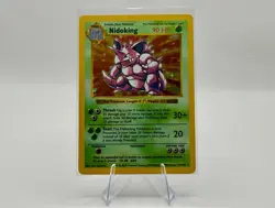 1999 Pokemon Base Set Nidoking Shadowless Holo Rare #11/102 - LP - Image 1
