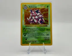 1999 Pokemon Base Set Nidoking Shadowless Holo Rare #11/102 - LP - Image 3