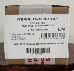 Presell - Pokemon Mega Evolution Sealed Booster Box Case (6 Boxes) - Image 1