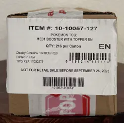 Presell - Pokemon Mega Evolution Sealed Booster Box Case (6 Boxes) - Image 1