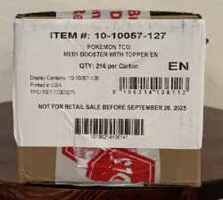Presell - Pokemon Mega Evolution Sealed Booster Box Case (6 Boxes) - Image 1
