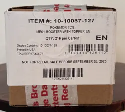 Presell - Pokemon Mega Evolution Sealed Booster Box Case (6 Boxes) - Image 1