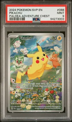 PIKACHU SVP EN-SV 088 PSA 9 - PALDEA FRIENDS ENG BLACK STAR PROMO POKEMON TCG - Image 1
