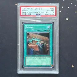PSA 8 YuGiOh Reload IOC-045 1st Edition Super Rare Invasion of Chaos NM-MT - Image 1