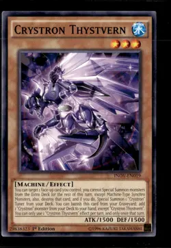 Yu-Gi-Oh! Crystron Thystvern INOV-EN019 1st Edition Non Holo - Image 1