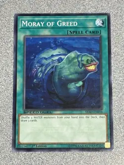 Yu-Gi-Oh! TCG Moray of Greed SBAD-EN034 Attack from the Deep 1st Edition - Image 1