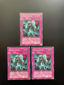 Yugioh Magic Drain SD7-EN028 1st Edition Common MP/HP X3 - Image 1