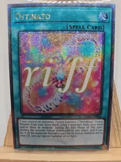 Yu-Gi-Oh Ostinato Quarter Century Secret Rare RA03-EN064 Near Mint Condition - Image 1