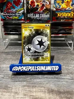 Twin Energy - 209/192 - Pokemon Rebel Clash Sword & Shield Secret Rare Card - Image 1