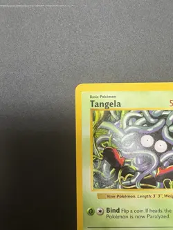 Pokemon TCG Tangela Shadowless Base Set, Common Card 66/102, LP Condition - Image 2