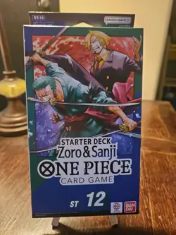 ONE PIECE CARD GAME - ZORO AND SANJI - ST12 STARTER DECK ENGLISH NEW SEALED - Image 1