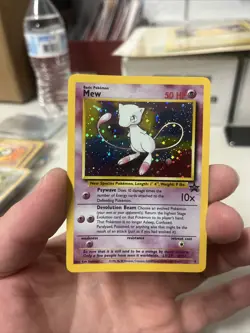 Pokemon Card Mew Holographic Black Star Promo #9 Card WOTC 1999-2000 NM - Image 1