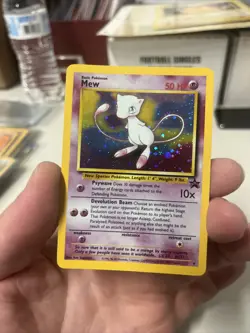 Pokemon Card Mew Holographic Black Star Promo #9 Card WOTC 1999-2000 NM - Image 3