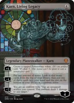 MTG | Karn, Living Legacy (Borderless) [Dominaria United] Near Mint - Image 1