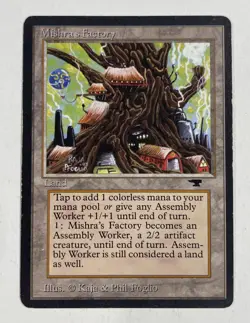 Mishra’s Factory (Spring) Antiquities MP Moderate Play MTG Magic The Gathering - Image 1