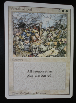 Wrath of God Revised Edition LP Lightly Played MTG Magic the Gathering - Image 1