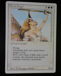 Serra Angel Revised Edition LP Lightly Played MTG Magic the Gathering - Image 1