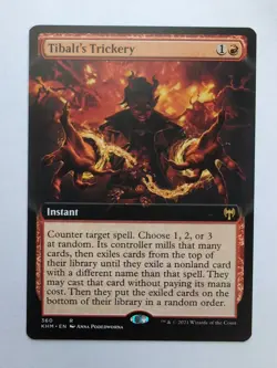 MTG Tibalt's Trickery (KHM) Kaldheim Regular (Extended Art) Rare 360 - Image 1