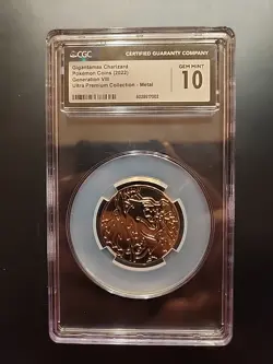 2022 POKEMON COIN GIGANTAMAX CHARIZARD CGC 10 GEM MINT ULTRA PREMIUM VIII RARE - Image 1