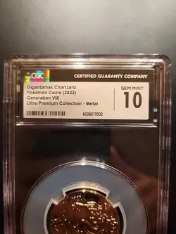 2022 POKEMON COIN GIGANTAMAX CHARIZARD CGC 10 GEM MINT ULTRA PREMIUM VIII RARE - Image 3