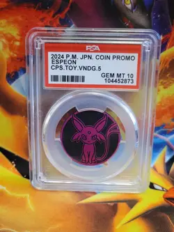 Pokemon Espeon 2024 Japanese Capsule Vending Vol. 5 Graded Coin PSA 10 - Image 1