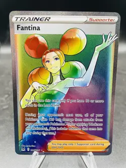 Pokemon Fantina 206/196 Lost Origin Rainbow Secret Rare Full Art Holo NM - Image 1