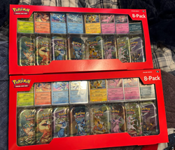 Pokemon TCG Prismatic Evolutions 2-Pack Costco 8 Mini-Tin Bundle with Promos - Image 1