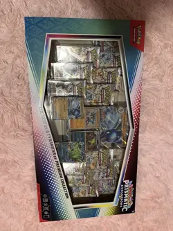 Pokemon Prismatic Evolutions Sams Club Lucario Tyranitar Premium Collection Box - Image 4