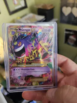 Pokemon TCG XY Phantom Forces Mega M Gengar EX 121/119 Secret Rare Holo - Image 1
