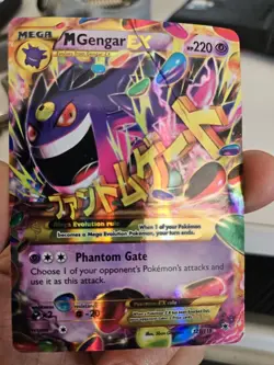 Pokemon TCG XY Phantom Forces Mega M Gengar EX 121/119 Secret Rare Holo - Image 3