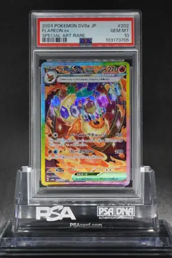 PSA 10 FLAREON ex SAR TERASTAL FESTIVAL 202/187 2024 Pokemon Japanese SV8a GEM - Image 1