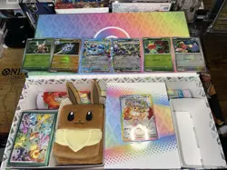 Pokemon Prismatic Evolutions Super Premium Collection Box and PROMOS (NO PACKS) - Image 1