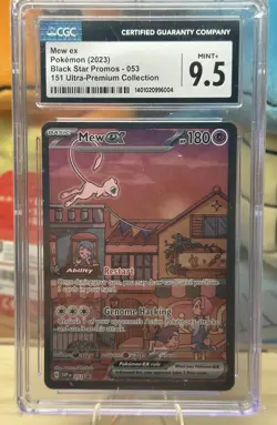 CGC 9.5 Mew ex 053 Pokemon 151 Ultra Premium Collection Black Star Promo Alt Art - Image 1