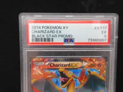 2014 Pokemon XY Black Star Promo CHARIZARD EX #XY17 Holo Foil PSA 5 - Image 2