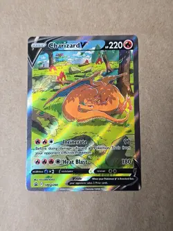 CHARIZARD V 2022 POKEMON SWSH BLACK STAR PROMO HOLO #SWSH260 Rare Holo - Image 1