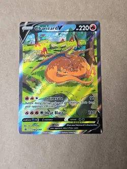 CHARIZARD V 2022 POKEMON SWSH BLACK STAR PROMO HOLO #SWSH260 Rare Holo - Image 2