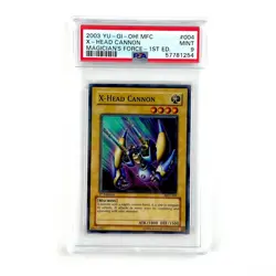 PSA 9 YuGiOh X-Head Cannon MFC-004 1st Edition Magician's Force MINT - Image 1