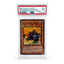 PSA 9 YuGiOh Freed the Brave Wanderer IOC-014 1st Edition Invasion of Chaos MINT - Image 1