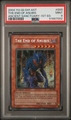 PSA 9 YuGiOh The End of Anubis AST-000 1st Edition Secret Rare MINT - Image 1
