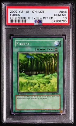 Yugioh FOREST LOB-046 1st Edition GEM MINT PSA 10 - Image 1