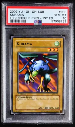 Yugioh KURAMA LOB-039 1st Edition GEM MINT PSA 10 - Image 1