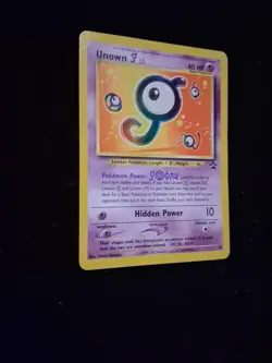 Pokemon Unown J #38 Black Star Promo WOTC Original Pokemon Card TCG 2001 - Image 3