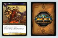 Shred #27/319 March Of The Legion Common Warcraft 2007 TCG Card - Image 1