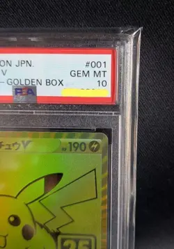 Golden Pikachu V 25th Anniversary PSA 10 Pokemon Card Gem Mint - Image 3
