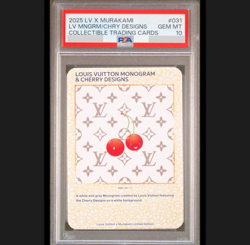 PSA10 Louis Vuitton Takashi Murakami Monogram Cherry Designs Trading Card #031 - Image 1