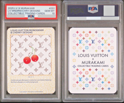 PSA10 Louis Vuitton Takashi Murakami Monogram Cherry Designs Trading Card #031 - Image 3