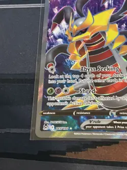 Pokemon TCG Giratina v 185/196 Lost Origin 2022 Full Art Holo Rare Card NM - Image 5