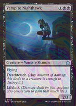 Foil Vampire Nighthawk - Foundations | MTG Card - Image 4